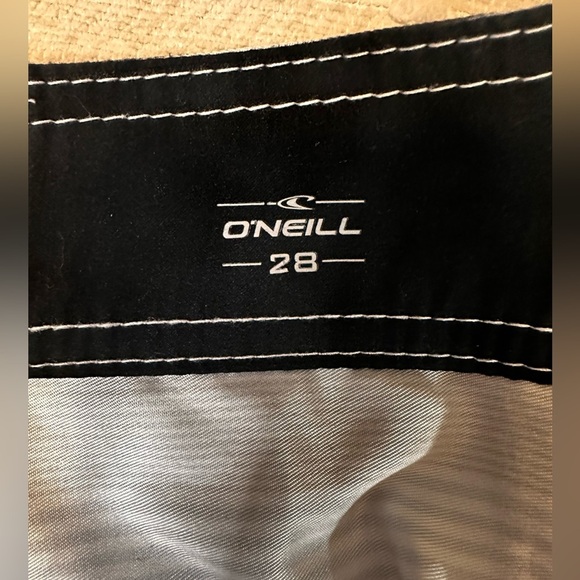 O’NEILL Men’s Bathing Suit blue, white, gray size 28 but runs big NWOT - Picture 7 of 9